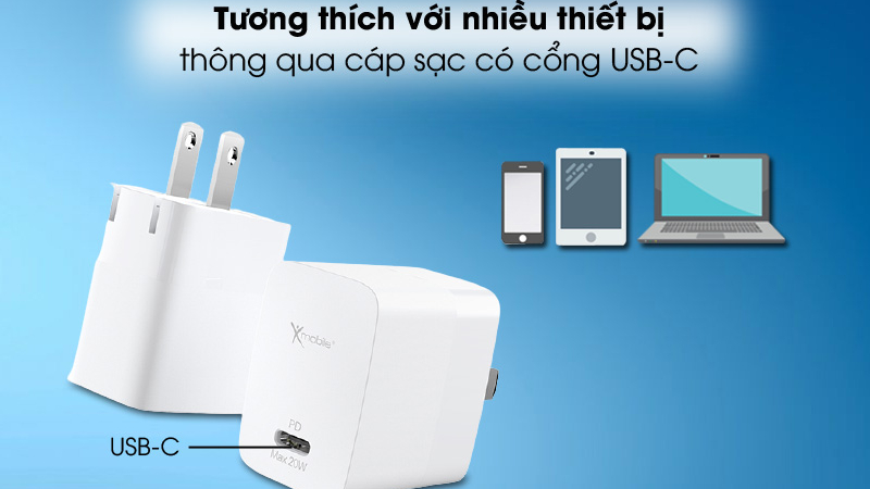 Có khả năng sạc nhanh các thiết bị